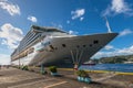 Cruise ship Costa Magica in Kingstown harbor, Saint Vincent and the Grenadines Royalty Free Stock Photo