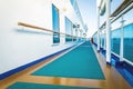 Cruise ship deck on a clear day Royalty Free Stock Photo
