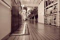 Cruise ship deck at night Royalty Free Stock Photo