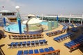 Cruise ship deck,Voyager of the Seas Royalty Free Stock Photo