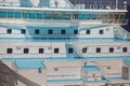 Cruise ship deck view Royalty Free Stock Photo