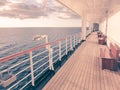 Cruise ship deck Royalty Free Stock Photo