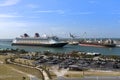 Cruise ship departing Port Canaveral Florida USA Royalty Free Stock Photo