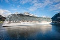 Cruise ship Discovery Princess arriving at Juneau