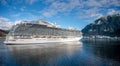 Cruise ship Discovery Princess arriving at Juneau