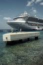 Cruise ship docked Royalty Free Stock Photo