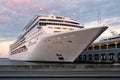 Cruise ship docked in the bay of Havana