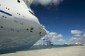 Cruise ship docked in Freeport, Bahamas