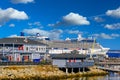 Cruise Ship Docked in Monterey Royalty Free Stock Photo