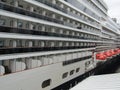 Cruise ship docked in Vancouver, BC, Canada Royalty Free Stock Photo