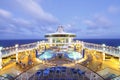 Cruise ship at dusk Royalty Free Stock Photo