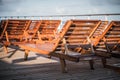 Cruise Ship Empty Deck Royalty Free Stock Photo