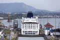 The Cruise Ship Entering Panama City Royalty Free Stock Photo