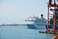 Cruise ship entering port of Salvador