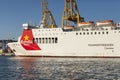 Cruise ship entering the port of Valencia