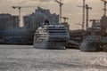 The cruise ship Europa in Hamburg Royalty Free Stock Photo