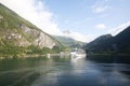 Cruise Ship in Geirangerfjord Norway