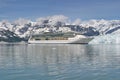 Cruise Ship at Glacier bay Royalty Free Stock Photo