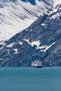 Cruise Ship in Glacier Bay, Alaska Royalty Free Stock Photo