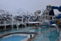 Cruise ship in Glacier Bay Alaska Royalty Free Stock Photo