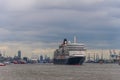 Cruise ship at the harbour in Hamburg Royalty Free Stock Photo