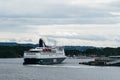 Cruise ship in the harbour of Oslo Royalty Free Stock Photo