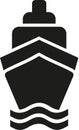 Cruise ship icon Royalty Free Stock Photo