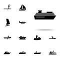 cruise, ship icon. water transportation icons universal set for web and mobile Royalty Free Stock Photo
