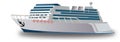 Cruise Ship, illustration Royalty Free Stock Photo