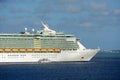 Cruise Ship Independence of the Seas in Cayman Islands Royalty Free Stock Photo