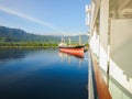 Cruise ship in Indonesian port