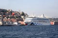 Cruise ship, Istanbul - Turkey Royalty Free Stock Photo