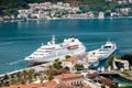 Cruise ship in Kotor port, Montenegro Royalty Free Stock Photo