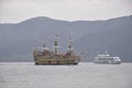 Cruise Ship on Lake Ashi from Hakone City Port in Japan