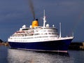 Cruise Ship Leaving The Quayside