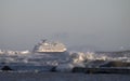 Cruise Ship Leaving Port Of Galveston Royalty Free Stock Photo