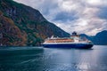 Cruise Liners On Hardanger fjorden