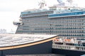 Cruise ship docked at the terminal in Southampton, United Kingdom Royalty Free Stock Photo