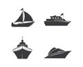 cruise ship Logo Template vector icon illustration design Royalty Free Stock Photo