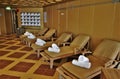 Cruise ship lounges in spa area Royalty Free Stock Photo