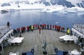 Cruise ship Marco Polo in LeMaire Harbor, Antarctica