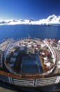 Cruise ship Marco Polo rear deck, Antarctica