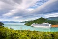 Cruise Ship, Marlborough Sounds, New Zealand