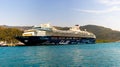 The cruise ship `Mein Schiff Herz` in the Turkish port of Marmaris Royalty Free Stock Photo