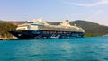 The cruise ship `Mein Schiff Herz` in the Turkish port of Marmaris Royalty Free Stock Photo