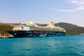 The cruise ship `Mein Schiff Herz` in the Turkish port of Marmaris Royalty Free Stock Photo