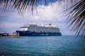 the cruise ship Mein Schiff 6 is in the port of Piraeus Royalty Free Stock Photo