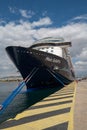 the cruise ship Mein Schiff 6 is in the port of Piraeus Royalty Free Stock Photo