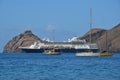 Cruise ship moored off the island of Nuka Hiva