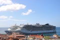 Cruise ships MS Royal Princess and MSC Fantasia in St. George`s, Grenada